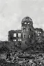 Placeholder: hiroshima dome, manga page, greyscale, line arts