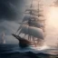 Placeholder: photo of a ultra realistic sailing ship, dramatic light, pale sunrise, cinematic lighting, battered, low angle, trending on artstation, 4k, hyper realistic, focused, extreme details, unreal engine 5, cinematic, masterpiece, art by studio ghibli, intricate artwork by john william turner