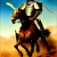 Placeholder: portrait of a Warrior wearing plate armor riding a horse with a sword boris vallejo Style