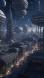 Placeholder: busy alien city, organic structures, spaceships, star wars, 4k, hyperrealistic