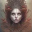 Placeholder: karlan, rusty metal, anime, Dryad, fae, sidhe, ominous, nature, plants, wildflower, facepaint, dnd character portrait, intricate, oil on canvas, masterpiece, expert, insanely detailed, 4k resolution, retroanime style, cute big circular reflective eyes, cinematic smooth, intricate detail , soft smooth lighting, soft pastel colors, painted Rena