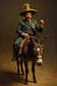 Placeholder: Mexican Hitler on a donkey, painted by Rembrandt