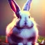 Placeholder: bunny, high ornamented light armor, fluffy fur, foggy, wet, stormy, 70mm, cinematic, highly detailed