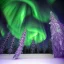 Placeholder: high-quality, fine-detailed winter forest surrounding reflective lake with northern lights in sky, intricate, defined snow-covered trees, a still, black, reflective lake, irridescent, radiant, colorful aurora borealis in night sky, 8k resolution, photorealistic, 3d octane render, digital art, detailed matte, voumetric lighting, photgraphy by Arild Heitmann, Justin Ng, David Lane, Troy Casswell, Luc Perrot