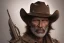 Placeholder: old RUGED cowboy face hat