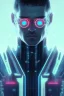 Placeholder: cyberpunk, head, men, portrai, tron