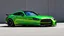 Placeholder: Mercedes-Benz AMG GT63s, green, with four side doors and the head of the car to the right