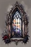 Placeholder: watercolor drawing gothic window, black lace, pearls, black roses, on a white background, Trending on Artstation ::{creative commons}:: Illustration :: Color Grading:: Filmic, Nikon D750, Brenizer Method, Perspective, Depth of Field, F/2.8, Lens Flare, Tonal Colors, 8K, Full-HD, ProPhoto RGB, Perfectionism, Rim Lighting, Natural Lighting, Soft Lig