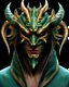 Placeholder: Dragon man with dragon mask over his eyes and forehead, Realistic cool art, 12k, 3d, realistic, full head