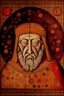 Placeholder: 13th century painted portrait of a 45 year old male baron from the medieval period