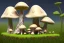 Placeholder: mushroom growing on luxury home