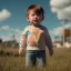 Placeholder: Volwerine toddler, korova MilkBarn, real, full body, distopic background, cyberpunk, dramatic lighting, hyper realistic, 8k