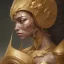 Placeholder: sango fantasy, fantasy magic, intricate, sharp focus, illustration, highly detailed, digital painting, concept art, matte, artgerm and paul lewin and kehinde wiley, masterpiece silver dragon head golden Asian nice breast Afo woman black waves