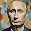 Placeholder: portrait of Vladimir Putin painted by Picasso