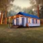 Placeholder: low angle photo mobile-home-park-at-night-8k-hdr