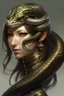 Placeholder: detailed persona, female snake head instead of hair