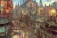 Placeholder: Colourful cityhGotham city+old lamp+Bar and garden on High Bridges across Skyscraper river+canals+Gothic village+European Metropolis on sea+naples alley+Torino square+trieste canals+victorian London+decòpunk Skyscraper+ +steampunk+biopunk+alphonse mucha, greg rutkowski, matte painting, cryengine, hyper detailed, felix kelly, fantasy art, seb mckinnon