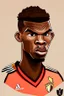 Placeholder: Paul Pogba French footballer .cartoon 2d