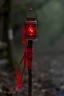 Placeholder: a Necromancer's stick for walking, with a indian style red light lantern tied and dangling on top