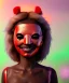 Placeholder: Happy mask Portrait, Wes Anderson photographer, Ultra realistic carnival garden night scene, wide angle view :: carnival woman and sweet inflatable monsters, carnival dress style, feather color, free jumping, soft color, highly detailed, unreal engine 5, ray tracing, RTX, lumen lighting, ultra detail, volumetric lighting, 3d, finely drawn, high definition.