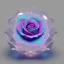 Placeholder: transparent multicolor crystal rose