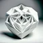 Placeholder: elastic heart in a shape of a white pentagon