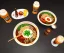 Placeholder: ramen with beer drink