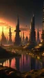 Placeholder: beautiful alien city