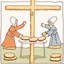 Placeholder: A game of biscuits where the cross wins.