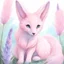 Placeholder: a female, sentient, bipedal, extraterrestrial being with a body covered in pastel pink fur. Has large lavender eyes, a long feathery tail, large ears on the top of her head with tufts of fur from the tips