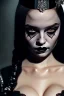 Placeholder: mdjrny-v4 style, wednesday addams in sexy lingerie, horror film by tim burton, dark and moody atmosphere, cinematic lighting, Hyperrealism, 8k uhd, bokeh, god rays