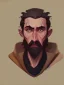 Placeholder: Portrait of a 30 year old strange wizard