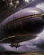 Placeholder: A violet airship in a thunderstorm designed in ancient Egyptian hieroglyphics painted by Michelangelo di Lodovico Buonarroti Simoni