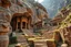 Placeholder: Ultra realistic archaeological photography of a forgotten ancient city hidden deep in the mountains, enormous stone temples, intricate carvings, weathered stairways, realistic ancient architecture partially reclaimed by nature, authentic archaeological atmosphere, soft morning light, documentary style, National Geographic photography, shot on Canon EOS R5, 24mm lens, f/8, ISO 100, RAW photo, HDR, natural lighting, true-to-life colors, professional documentary photography, ultra photorealistic, h