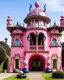 Placeholder: A pink spider mansion with magical gas designed in Matryoshka dolls painted by Pablo Picasso