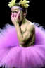 Placeholder: justin bieber crying and wearing a tutu