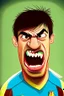 Placeholder: Luis Suarez Footballer, cartoon 2d