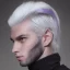 Placeholder: Dark Elf Male White Hair Lavender Eyes