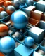Placeholder: cubes and spheres