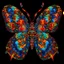 Placeholder: Prompt for a high resolution kaleidoscope butterfly