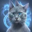 Placeholder: portrait homme chat Inde bleu