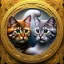 Placeholder: 3d cute cats, beautiful rich, detailed yin and yang symbol, shiny, intricate, gorgeous, ultrafine detail, hyperrealism, trending , sharp focus, intricate details, highly detailed, glowing, glitter, complementary colours