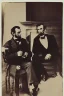 Placeholder: Abraham Lincoln and a vampire face-to-face vintage photography, beautiful, Tumblr aesthetic, retro vintage style, HD photography, hyperrealism