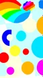 Placeholder: Big rainbow round shapes