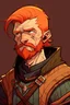 Placeholder: A witcher of the witcher game. Scar in mouth, ginger hair, short hair anda no beard. 23 Years old, Young face, sad expression. Arte like a adult cartoon