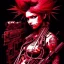 Placeholder: beautiful punk girl, hyper detailed, intricately detailed, illustration by <kilian eng> <Yoji Shinkawa>, darkred tones,