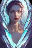 Placeholder: "fantasy goddess of mirrors", reflective, shatter, crash, broken glass, full portrait, finely drawn eyes, 8k resolution