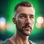 Placeholder: just a head against greenscreen background,bokeh like f/0.8, tilt-shift lens 8k, high detail, smooth render, down-light, unreal engine