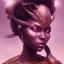 Placeholder: sango fantasy, fantasy magic, intricate, sharp focus, illustration, highly detailed, digital painting, concept art, matte, masterpiece head sexy lady body black African beauty space lady pink leopard skin one head African snow background