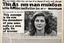 Placeholder: newspaper front page: title is "This man made a mistake in the dosage of his medication and is now a woman." the caption of the photo "Before (as a man) and After (same as a woman)"
